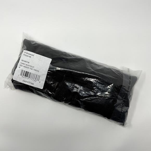 Free People Long Sleeve Front Wrap Plunging Neck Bodysuit - Picture 4 of 5